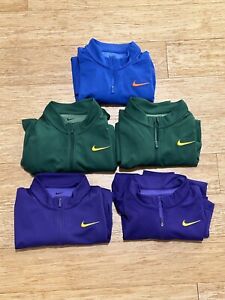(Lot of 5) Nike Dri Fit Quarter Zip Long Sleeve Shirt Running Sz Small NWOT