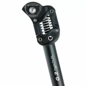 by.schulz Federsattelstütze G.2 Ø 33,9mm 450mm hart 100-130kg schwarz Fahrrad - Bild 1 von 1