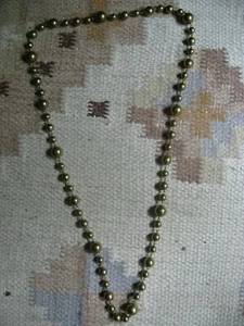 Kette, Gold, Perlen, Kugeln, lang, Modeschmuck - Bild 1 von 3