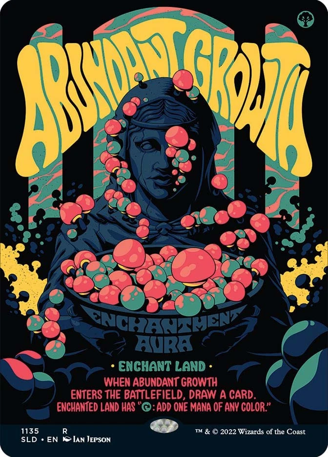MTG Abundant Growth Secret Lair 1135 Borderless  - Secret Lair #1135 - Image 1 of 1