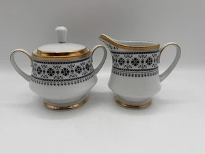Azúcar fina china Scheherazade Noritake 2004 con tapa y crema - descontinuado - Imagen 1 de 8