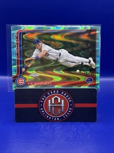 2025 Topps Chrome Nico Hoerner Aqua RayWave /199 Chicago Cubs TT1 - Picture 1 of 2