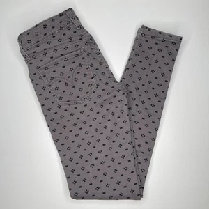 Levi’s Girls 535™ Legging Jeans | Size 6M | Gray with Black Paw Print Pattern - Picture 1 of 12