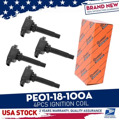 4x nuevas bobinas de encendido premium PE01-18-100A para Mazda 3 6 CX-9 CX-5 CX-3 2012-18 Foto 1 de 4