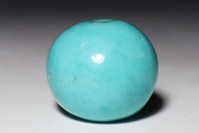 Japón Antiguo Vidrio Azul Gran Cuentas Ojime Inro Netsuke Sagemono Raro Período Edo  Foto 1 de 4