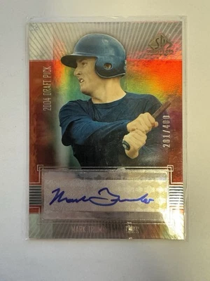 Mark Trumbo 2004 Upper Deck SP Prospects #444 - Autograph RC #281/400 - Image 1 of 2