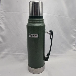 Stanley Thermos Vintage Green 1.1 Quart 1 Liter Vacuum Seal Bottle SS03 - Picture 1 of 14