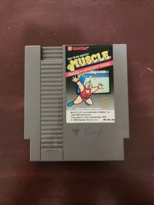 Original Nintendo NES MUSCLE Tag Team Wrestling Bandai Mattel Cartridge Only - Image 1 of 4