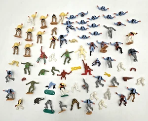 Lot of Incomplete Vtg Timpo Toy Cowboys & Other Branded Soldiers Parts & Pieces - Picture 1 of 5