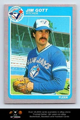1985 Fleer BASEBALL #105 Jim Gott - Image 1 of 2