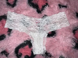 Victoria's Secret VTG 2007 Sexy Little Things white lace thong L NWOT - Picture 1 of 5