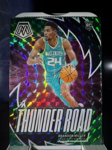 Brandon Miller 2023-24 Panini Mosaic RC Thunder Road Green Mosaic Prizm Hornets - Bild 1 von 2