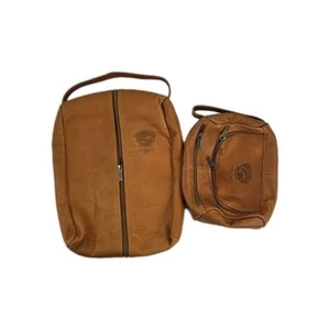 Lote De Colección Bolsa de Zapatos de Golf de Cuero y Bolsa de Valores Cobbleston Park Club de Golf SC - Imagen 1 de 13