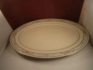 Lenox USA Charleston Rosa Blume Oval Truthahn Servierplatte - Bild 1 von 7