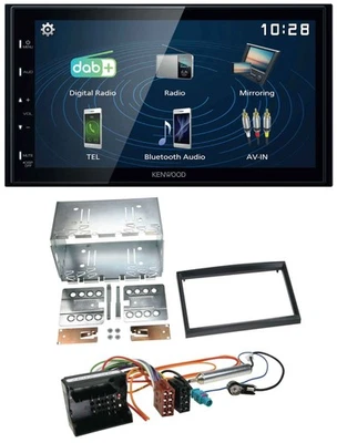 Kenwood 2DIN Bluetooth MP3 USB DAB Autoradio für Citroen Berlingo C2 C3 Jumpy Pr - Bild 1 von 4