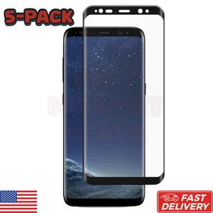 Paquete de 5 protectores de pantalla de vidrio templado para Samsung Galaxy S8 SM-G950 - Imagen 1 de 1