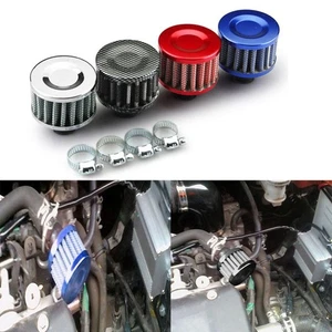 1pc Mini 12mm Cold Air Intake Filter Turbo Vent Crankcase Breather Valve Cover - Picture 1 of 17