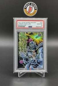 2021 Topps Star Wars Galaxy Refractor #23 Larger Than Life PSA 10 - Picture 1 of 2