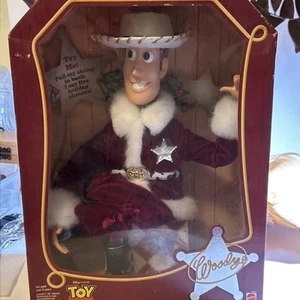 Neu Disney Toy Story HOLIDAY HERO Woody SANTA Puppe 1999 Mattel RAR - Bild 1 von 4