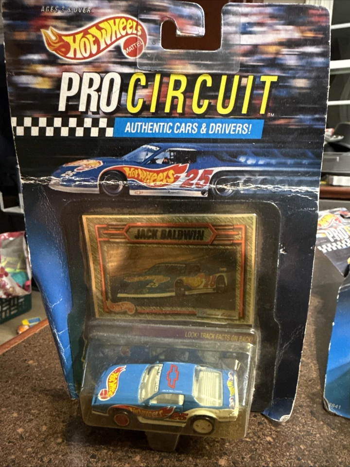 1993 Hot Wheels Jack Baldwin #25 Pro Circuit 1:64 Nascar Car Collector Card v2 - Изображение 1 из 1