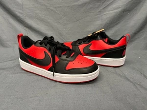 Nike Boys Court Borough Low Recraft (GS) Sneakers Red Black Size 5 NEW NO BOX! - Picture 1 of 11