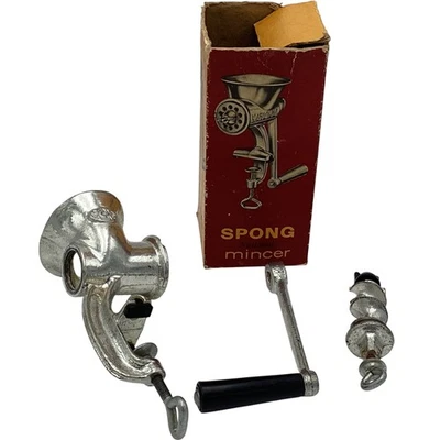 SPONG Mincer Vintage Meat Grinder Model 25 Cast Iron Kitchen Manual Tool TH - Image 1 of 4