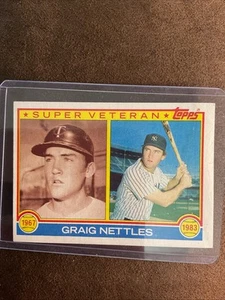 Tarjeta de béisbol MLB Topps Graig Nettles Super Veterano 1983 Grandes Ligas - Imagen 1 de 2