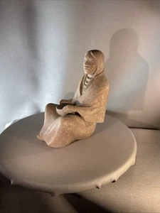 Vintage Native ACOMA Indian Woman Statue 8.75” Tall 5.6lbs READ DESCRIPTION - Picture 1 of 17