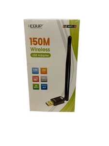 Edup 150Mbps Wireless USB Adapter 150M 802.11n 2.4GHz With Antenna - Picture 1 of 5