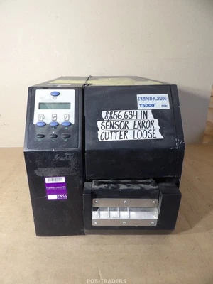 PRINTRONIX T5000r Thermal LabelPrinter 8856634 IN  - SENSOR ERROR / CUTTER LOOSE - Bild 1 von 4