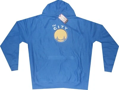 Golden State Warriors Hardwood Classics Majestic Hooded Sweatshirt Mens New tags - Image 1 of 3