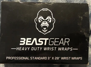 Beast Gear Heavy Duty Wrist Wraps - weight lifting straps - Picture 1 of 4