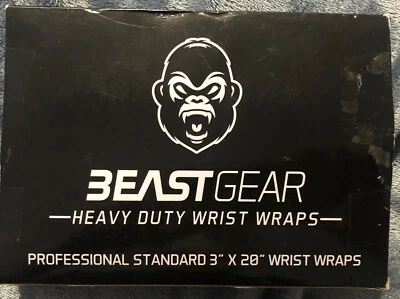 Beast Gear Heavy Duty Wrist Wraps - weight lifting straps - Image 1 of 4