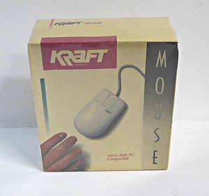 Kraft Systems Inc. 1988 vintage NEUF SCELLÉ Souris 9 et 25 broches port série DOS 2.2 - Photo 1/12