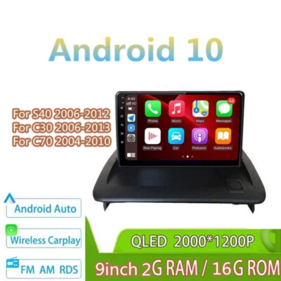 Unidad principal de navegación GPS radio multimedia para automóvil Android para 06-12 VOLVO C30 S40 C70 Foto 1 de 4