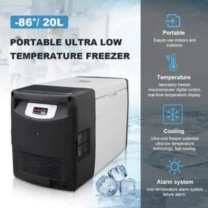-86℃ Ultra Low Temperature Chest Freezer ULT Portable Lab Freezers Refrigerators - Picture 1 of 16