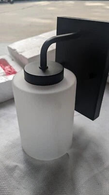 Progress Lighting P300327-031 Merry 8" Tall Sconce Light- Black - Image 1 of 4