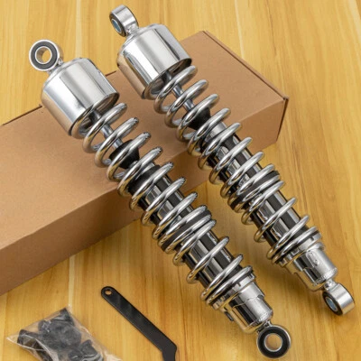 15" Adjustable Chrome Shocks Absorber for Harley Forty Eight Seventy Two Iron 48 - Image 1 of 4