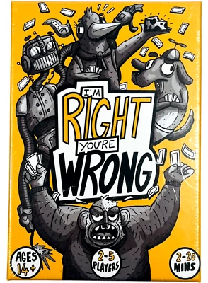 I'm Right, You're Wrong - Classic Edition Card Game - NEW & Sealed - Image 1 of 4