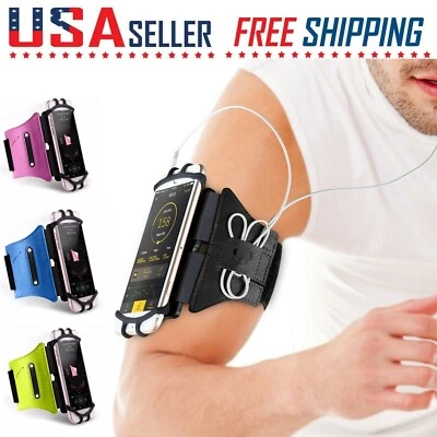 Cell Phone Sports Arm Band Running Jogging Workout Gym Holder iPhone Galaxy  - Image 1 of 4