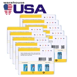 USA AAA Dental Endo Fiber Post Screw Resin High intensity Thread Glass+4 Drills - Picture 1 of 12