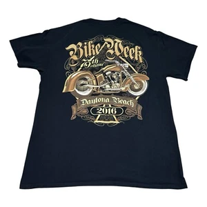 Camisa de motociclista Daytona Beach Bike Week 2016 grande para adulto - Imagen 1 de 5