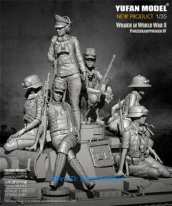 Kit modello donna nella seconda guerra mondiale 1/35 donna soldato donna modello YUFAN - Foto 1 di 9