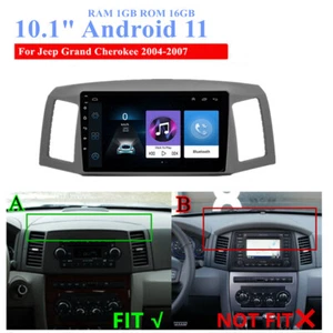 10.1'' Android 11 Stereo Radio GPS Navigation FM For 2004-07 Jeep Grand Cherokee - Bild 1 von 12