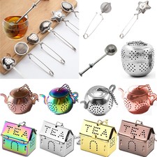 Mug Sfuso Acciaio Inox Infusore Tè Rete Alle Erbe Foglia Colino Filtro Diffusore