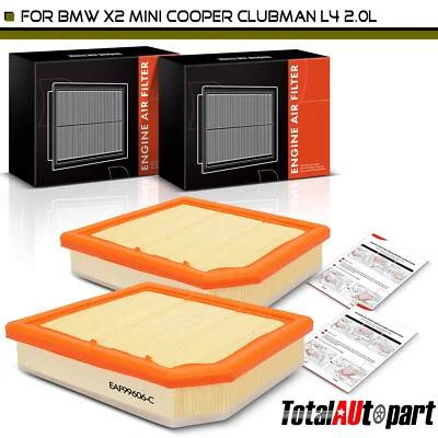 2x Engine Air Filter for BMW X2 2019-2023 Mini Cooper Clubman 2020-2023 L4 2.0L - Image 1 of 4