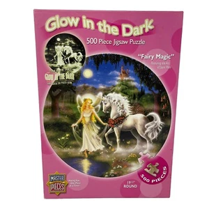 Master Pieces GLOW IN THE DARK Jigsaw Puzzle 500 pc Fairy Unicorn Magic - Picture 1 of 5