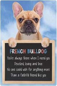 Französische Bulldogge 3D Zuhause Aufhängeschild toller Weihnachtsstrumpffüller - Bild 1 von 1