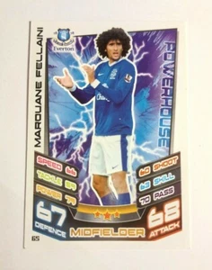 Match Attax Premier League 2012/13 Marouane Fellaini Everton No 65 Base Card - Picture 1 of 2