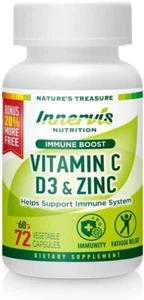 Immunity Immune Boost– Vitamin C, D3, Zinc, Blended, Immune Support, Antioxidant - Picture 1 of 4